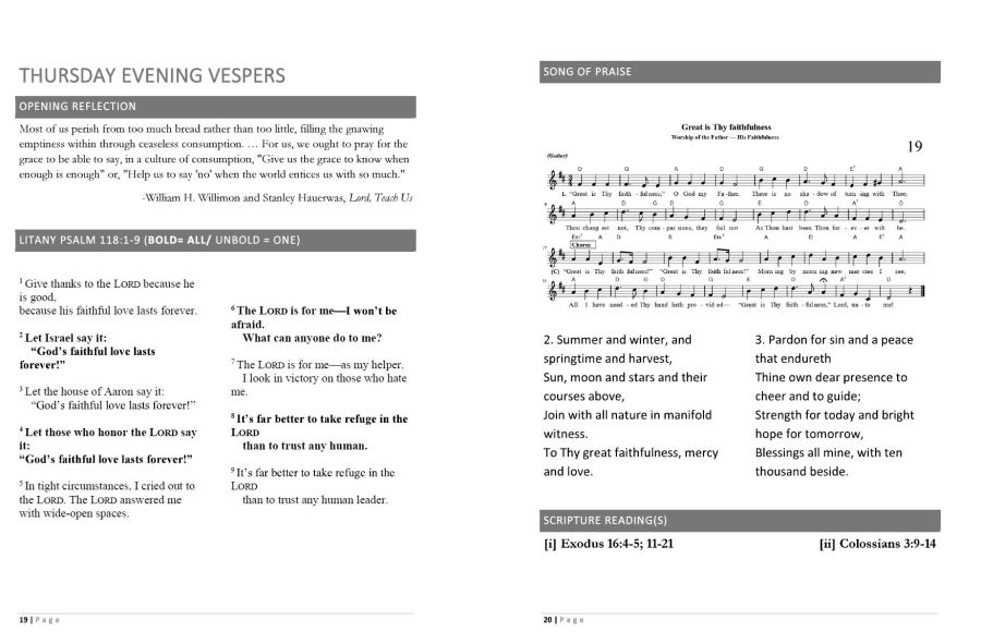 vespers example